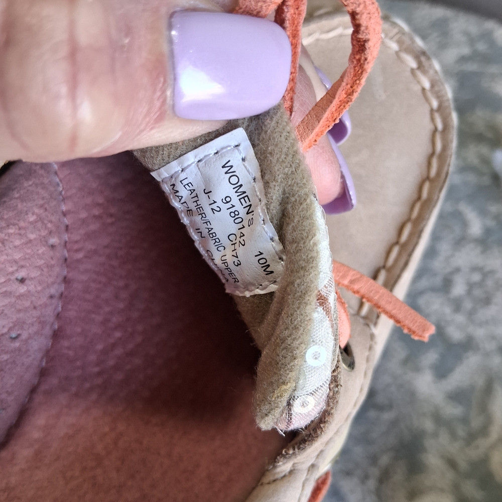 Sperry Top - Sider Women's Boat Shoes Sz.10 Plaid +Leather Nautical Preppy - Picture 10 of 16